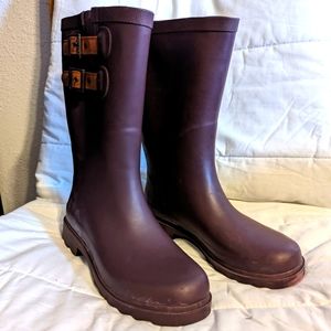 Chooka Top Solid Dual Strap Rain Boots Size 6